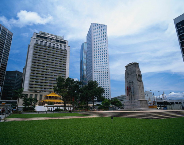 香港图片-建筑图 高楼 草地 香港风景,建筑,香港