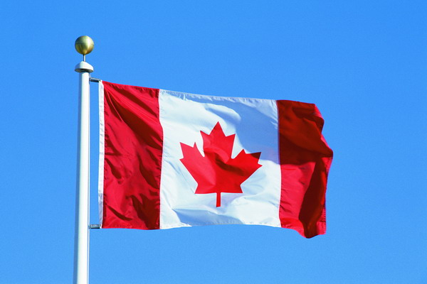 国旗与地区旗帜图片-综合图加拿大红色枫叶,综
