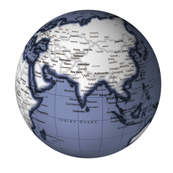 地球集锦图片-科技图 亚欧大陆 地球 教学 地理