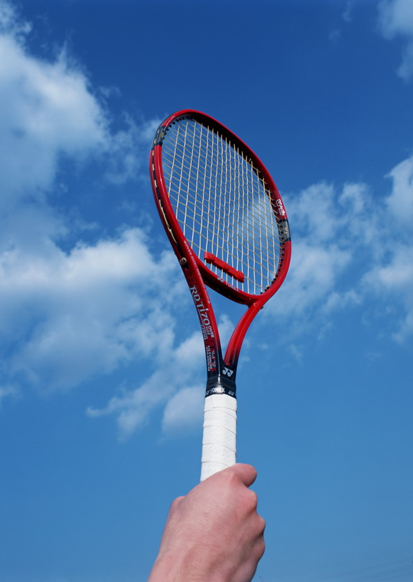体育用品图片-运动图 天空 网球拍 运动员,运动