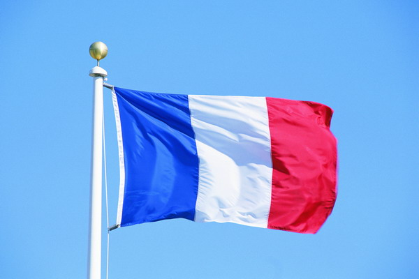 国旗与地区旗帜图片-综合图 法国 蓝白红 竖旗