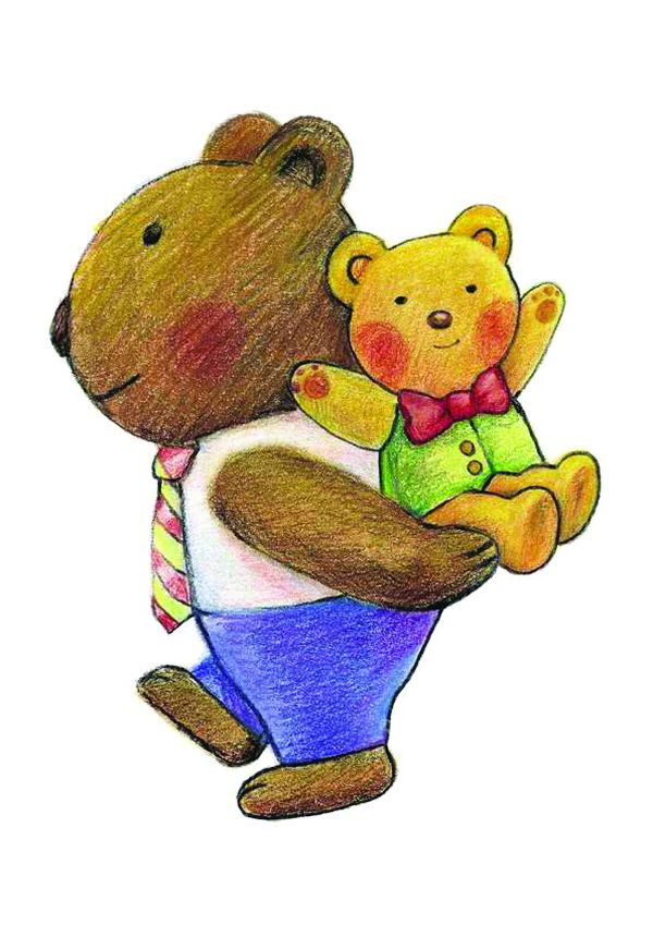 题插画图+熊爸爸