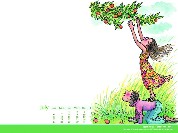 几米图片-标题插画图情侣树枝风景,标题插画篇