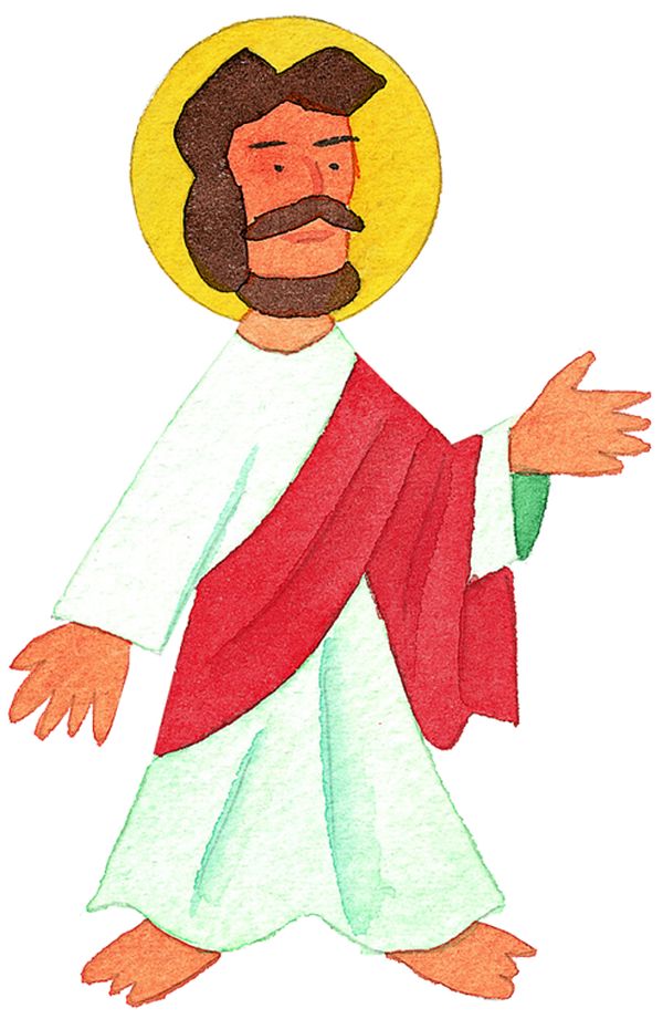 圣教图片-标题插画图 头部 光环 上帝,标题插画