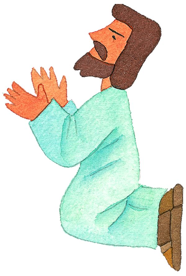 跨立+乞求+神灵,标题插画篇,圣