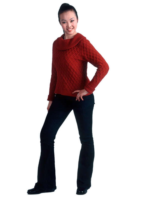 东方女人<em>图片</em>-人物图 <em>红毛衣</em> 自信 展览,人物,东