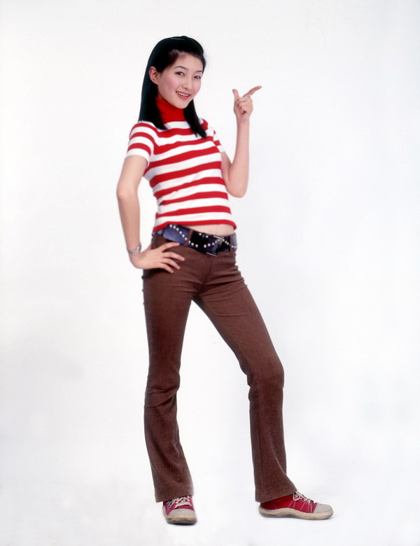 长裤+休闲+曲腿提臀+东方女人