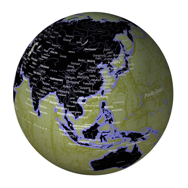 地球集锦图片-科技图 地球 英文标识 圆形,科技