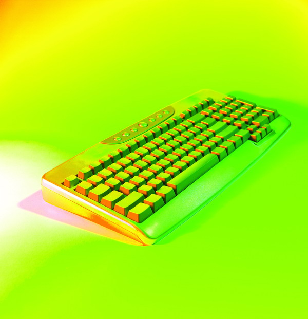 科技-电脑资讯-斜放 键盘 科技产品