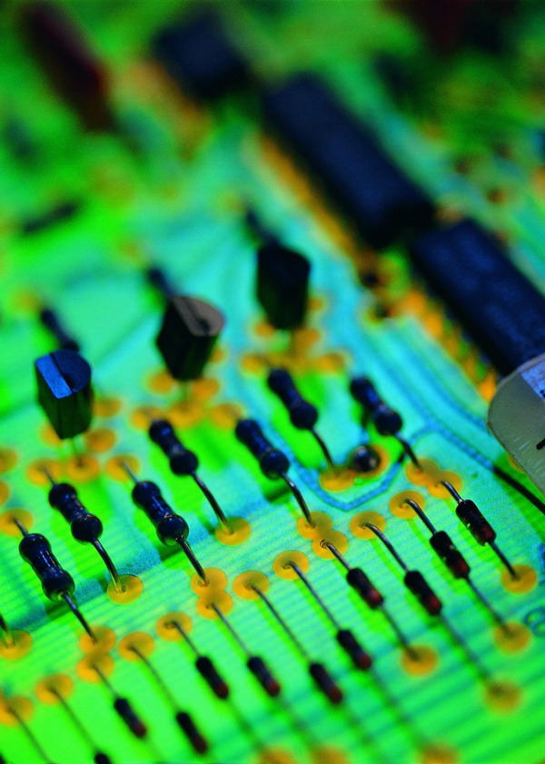 电子电板图片-科技图 微电子 晶片 电阻 检测,科