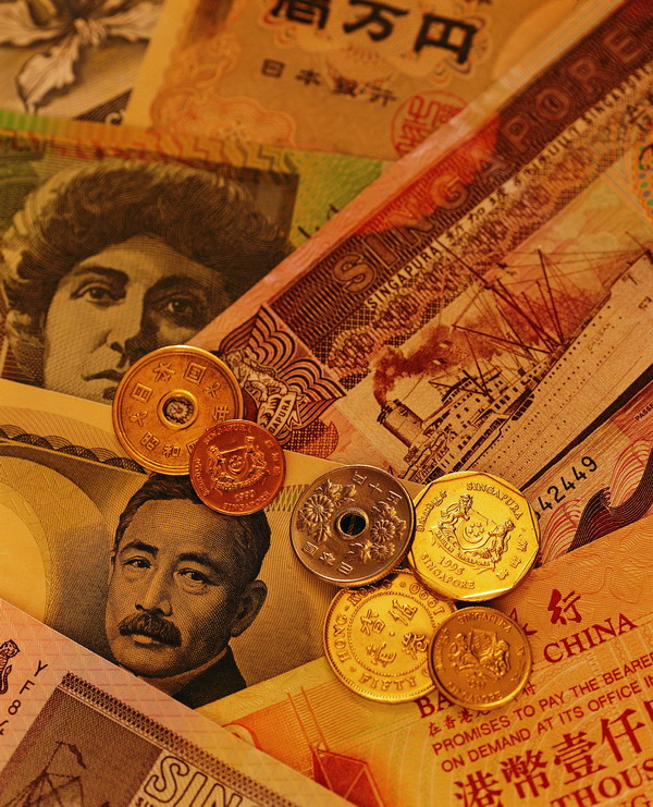 世界货币图片-金融图 纸币 硬币 货币,金融,世界