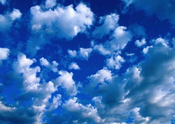 棉花糖+蓝蓝的天空
