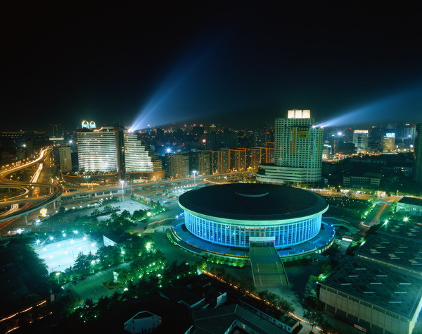 上海城市图片-建筑图 上海 虹口 老体育馆 标志