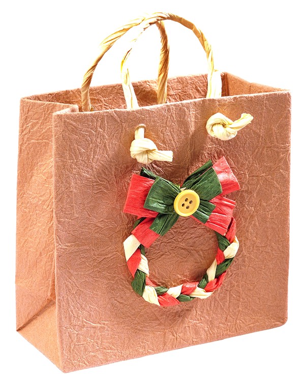 礼物图片-静物图 纸袋 礼品袋 装饰结,静物,礼物
