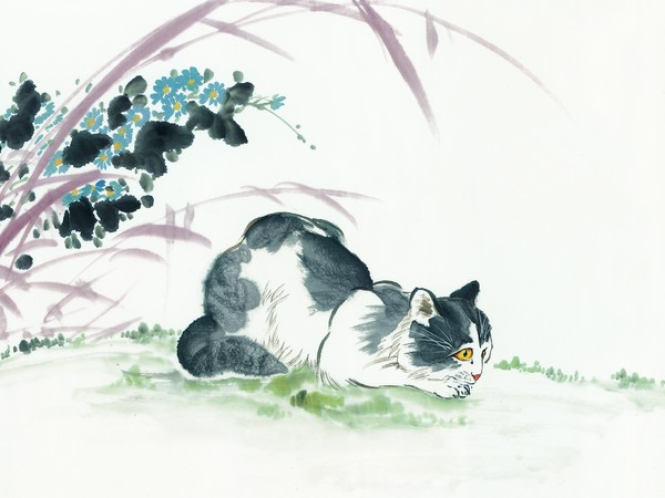 猫专辑图片-中国国画图,中国国画,猫专辑
