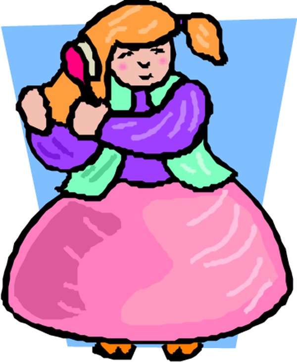 工作女性图片-人物图+梳头发