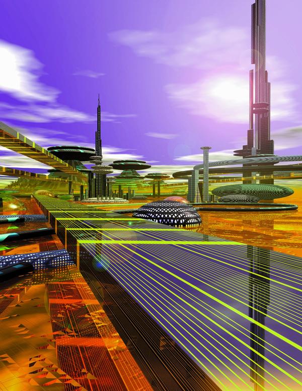 科幻世界图片-科技图 飞城 科幻 小说,科技,科幻