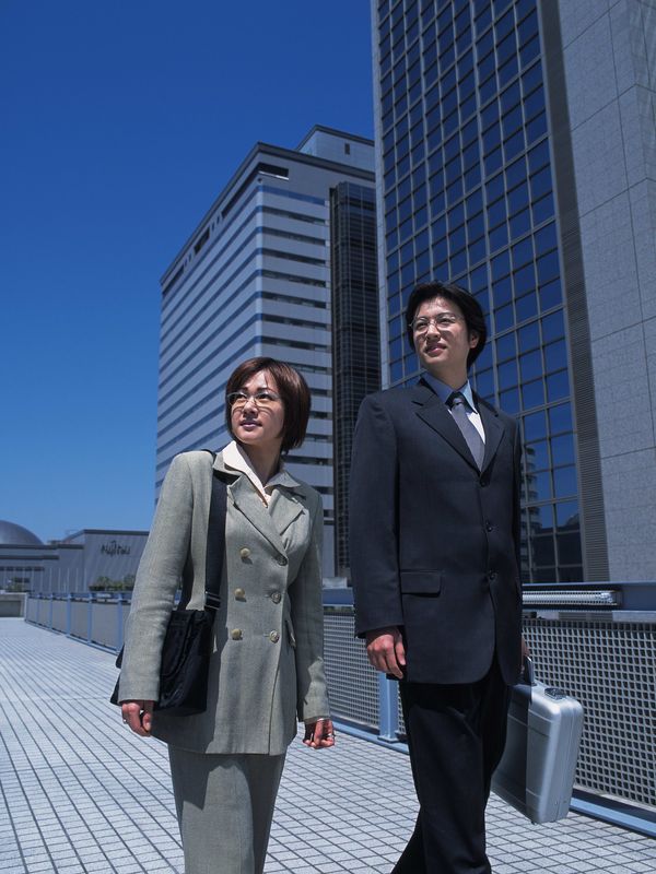 业情景图+去上班