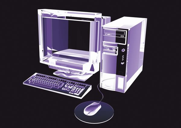 X光世界图片-电脑科技图 台式 电脑 整机,电脑科