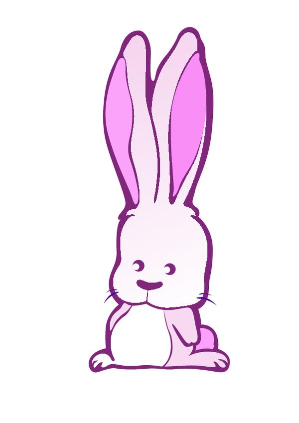 动物插图<em>图片</em>-动物图 小白免 <em>小兔子</em> 长<em>耳朵</em> 红