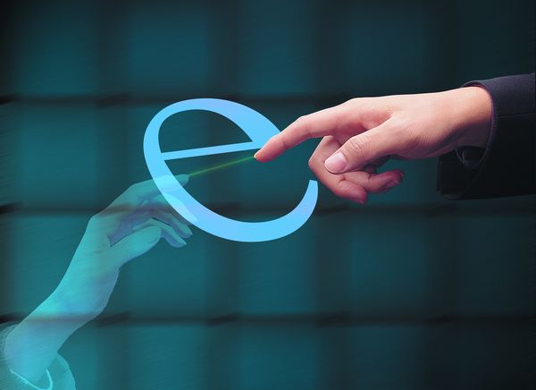 电子商务图片-未来科技图 e时代 接触 零距离,未