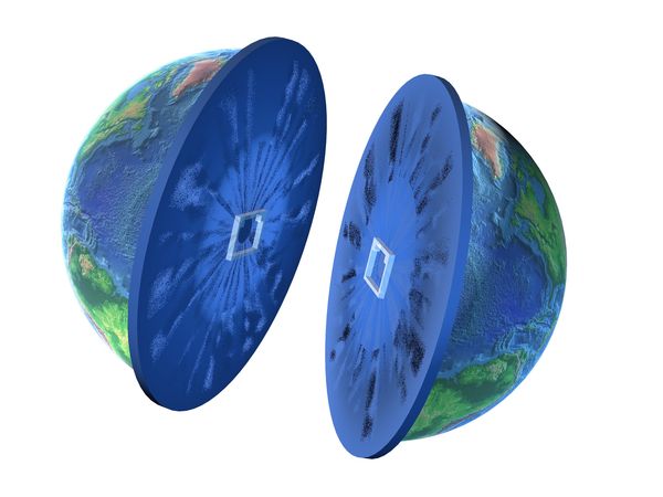 3D地球图片-科技图 赤道 平面 平分,科技,3D地