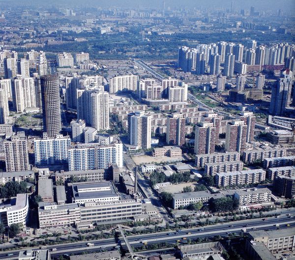 方庄居住区 建城 高楼 城区,鸟瞰北京图片-首都